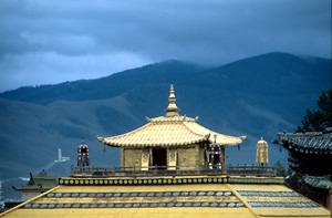 Monasterio budista, religión que practica el 99% de la población mongol.