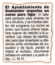 El Ayuntamiento de Santander organiza un curso para ligar.