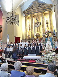 Concierto celebrado en la Iglesia Parroquial de Vegadeo el pasado agosto