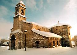 Iglesia nevada de Sta. Mar�a de A Fonsagrada