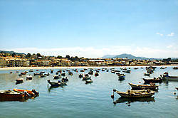 Vista general de Nigr�n desde el puerto pesquero