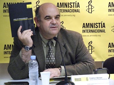 Esteban Beltrán. Amnistía Internacional España. Informe Anual 2008