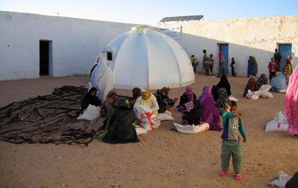Dispensario médico en campamentos de refugiados del Sahara. Foto: AECID
