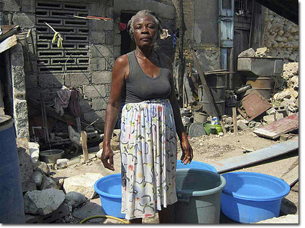Brote de cólera en Haití