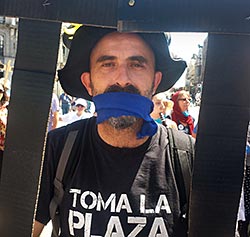Carlos Escaño, portavoz de 'No Somos delito'