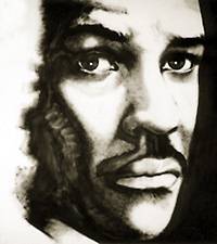Denzel Washington pintado por Velasco