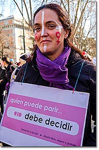 Manifestaciones contra la Ley del Aborto